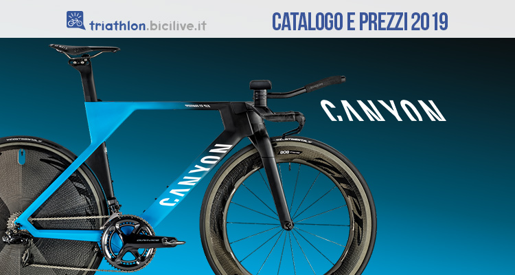 Canyon Speedmax per triathlon catalogo e listino prezzi 2019 bici