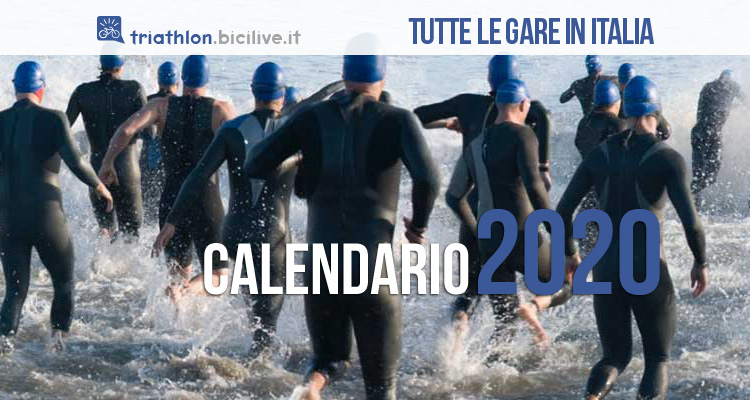 Il Calendario delle gare di triathlon 2020 in Italia