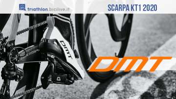 DMT KT1 2020: scarpa ciclismo Engineered Knit per triathlon