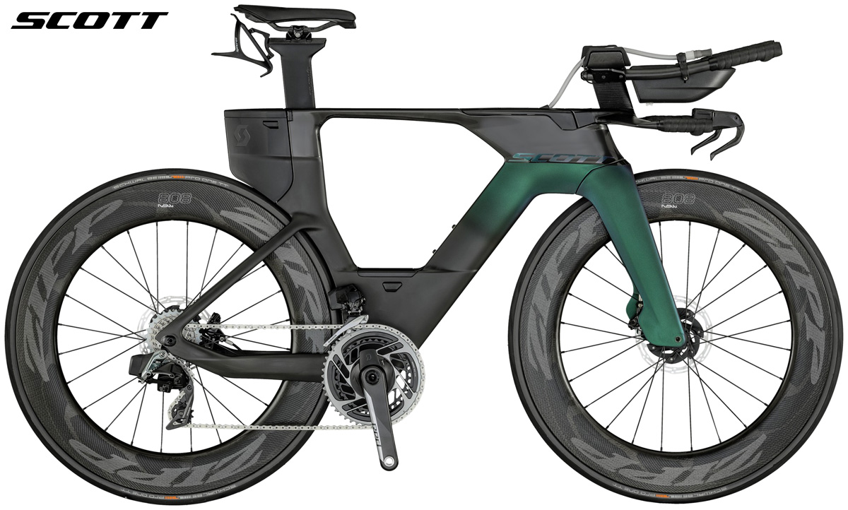 Una bici da triathlon e crono Scott Plasma 6 Premium 2021